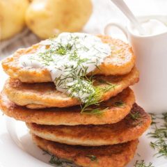 Драники из репы с укропом